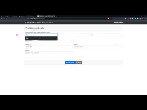 Php Codeigniter 4 Crud Application Tutorial Demo