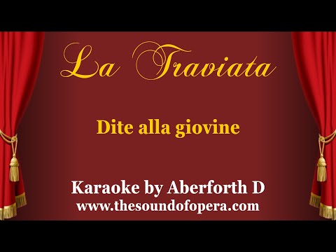 LA TRAVIATA KARAOKE 16 - Dite alla giovine (Duet Violetta & Germont - Part 3) | Aberforth D