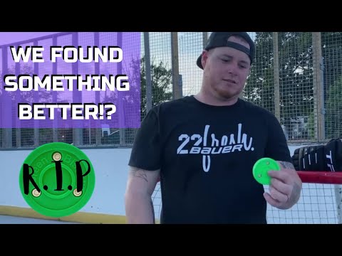 I Found The Best Street Hockey Puck! *this Is The End Of The Green Biscuit*