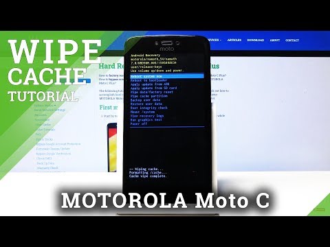 How to Wipe Cache in MOTOROLA Moto C XT1757 - Reset Cache Files