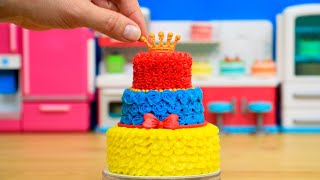 Snow White Tiny Cake | Beautiful Mini Cake Decorating Idea by Cakes StepbyStep