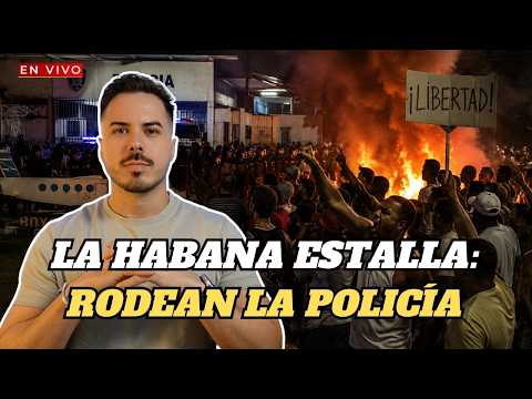 🔴La Habana arde: protestas rodean la Policía, Rubio cierra el cerco y convocan cacerolazo nacional