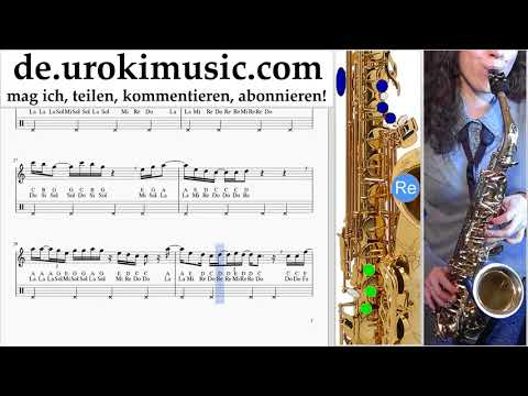Saxophonunterricht (Alt) Martin Garrix feat Khalid - Ocean Noten Lernen um-i995