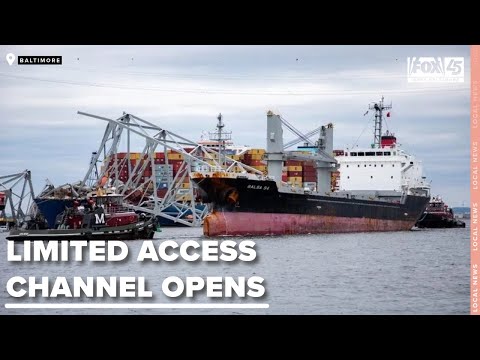 Limited access channel opens for larger ships to pass through