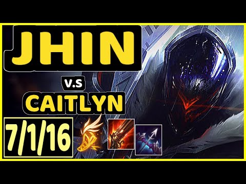 TITAN (JHIN) vs CAITLYN - 7/1/16 KDA BOTTOM ADC CHALLENGER GAMEPLAY - BR