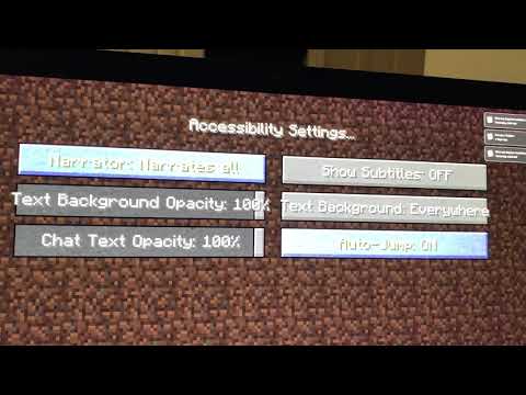 A quick look at some of the new accessibility features in Minecraft