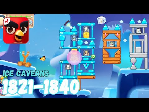 Angry Birds Journey: Levels 1821-1840 (Ice Caverns) Gameplay - Part 92