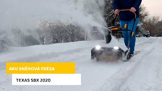 Akumulátorová sněhová fréza TEXAS SBX 2020 (2x20V)