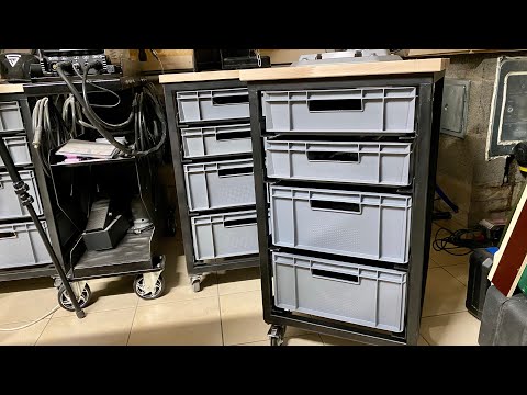 Mobile Werkbank selber bauen mit Stauraum für maximale Flexibilität