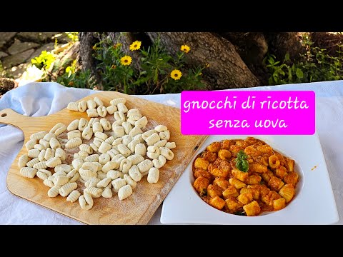 Gnocchi di ricotta senza uova, solo ricotta e semola rimacinata