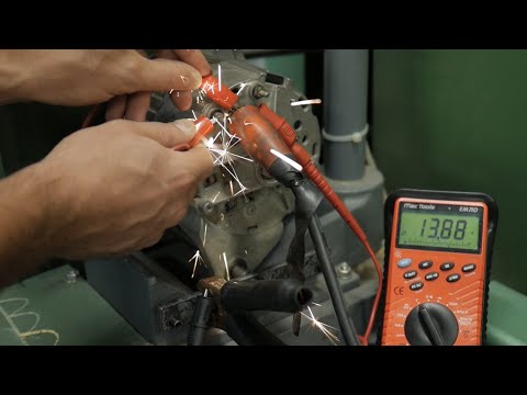 Alternator Output test flashing the r Terminal
