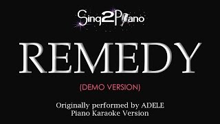 Remedy (Piano karaoke demo) ADELE
