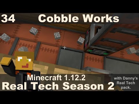 Real Tech S2E34 - Cobble Works with Steve's Carts, Immersive Engineering and Automated Redstone