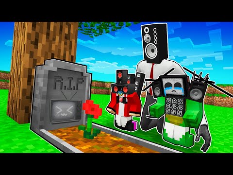 R.I.P TV MOM? TRAGEDY in the FAMILY JJ & MIKEY and SPEAKER MAN in Minecraft - Maizen
