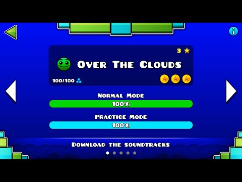 NEW Geometry Dash Breeze - Over The Clouds 100% (All Coins)