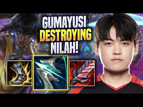 GUMAYUSI DESTROYING WITH NILAH! - T1 Gumayusi Plays Nilah ADC vs Yasuo! | Season 2022