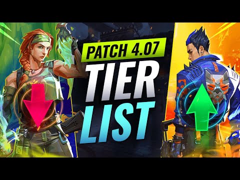 NEW UPDATE: BEST Agents Tier List! - Valorant Patch 4.07