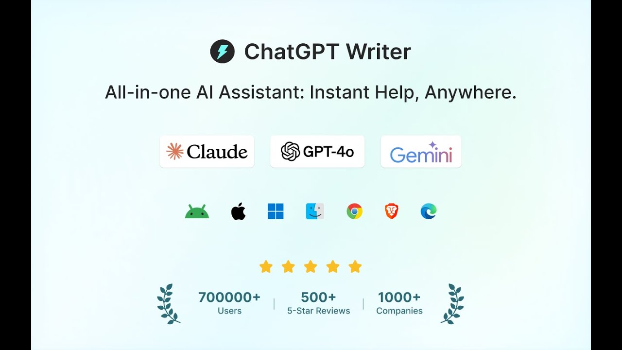 ChatGPT Writer  Browser Extension