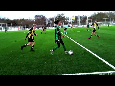 Koedijk 1 tegen Vrone 1  11 januari 2025 oefenwedstrijd