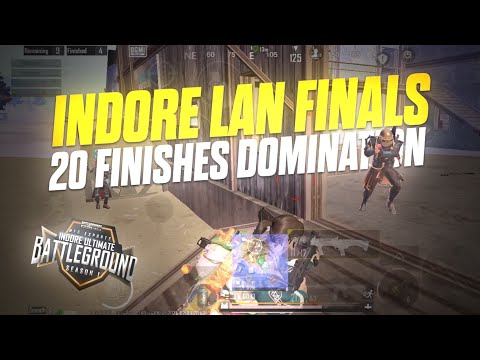 INDORE LAN FINALS || 20 FINISHES DOMINATION || IGL RAW POV BGMI COMPETITIVE GAMEPLAY
