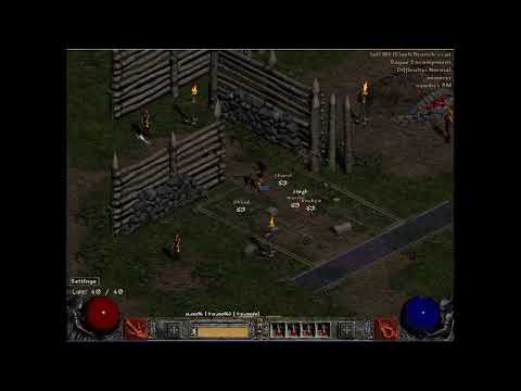 Hardcore sorc #4 || Diablo II || Players 8 Difficulty