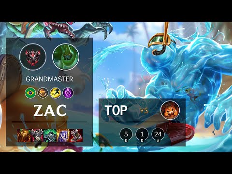 Zac Top vs Gnar - BR Grandmaster Patch 11.5
