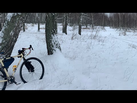 Тестовый выезд зимой на велосипеде/впервые на outleap hardway s зимой❄️🚲