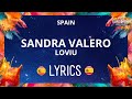 LYRICS / LETRAS | SANDRA VALERO - LOVIU | JESC SPAIN 2023