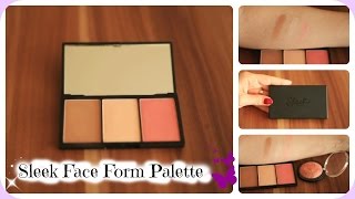 Sleek Makeup Face Form Contour & Blush Palette Review/ Live Swatches