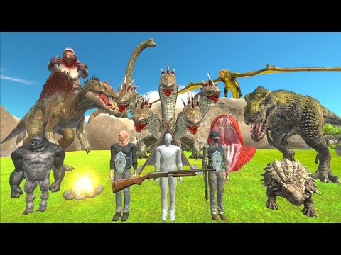 Jurassic World Evolution Camping 63 - The American Mercenary DINOSAUR HUNT Animal Revolt Battle ARBS