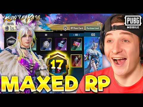 NEW MAXED A17 ROYALE PASS - 100 TIERS! PUBG MOBILE