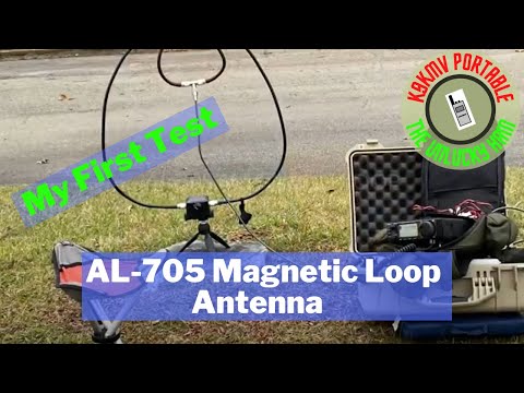 First test - ICOM AL-705 Magnetic Loop Antenna | #hamradio