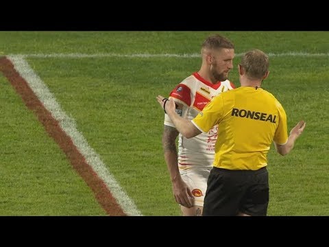 Referee Robert Hicks - nah, don't try him mate [Catalan vs Leeds '19]