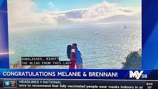 Congratulations to Melanie Hunter the KCRA 3 traffic reporter that she is getting married🤗🎉🎆🎇