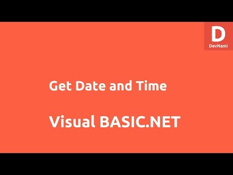 Get Date and Time in VB NET Forms