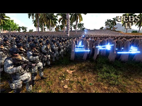 7,000 LASER KNIGHTS & 10,000 SPECIAL FORCES INVADE THE CITY vs 3,000,000 ZOMBIES | UEBS 2