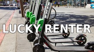 Stop someone renting, then give them a free electric scooter
