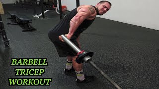 Intense 5 Minute Barbell Tricep Workout