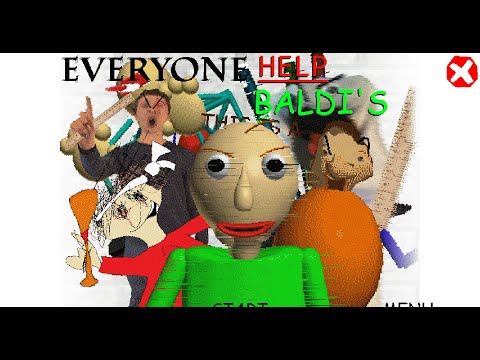 everyone helps baldi vs Baldi random games (At the viewer's request)