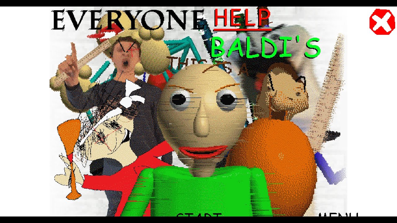 everyone helps baldi vs Baldi random games (At the viewer's request)