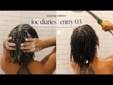Loc Diaries 03: My First Wash Day & Retwist On My Starter Locs! [Already Breaking the “Loc Rules”]