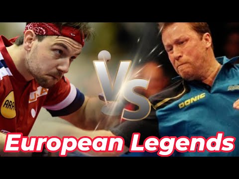 Match Between Two Legends Jan-Ove Waldner vs Timo Boll Best Angle