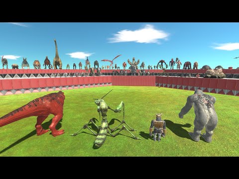 Goro The Giant + Ghor Hammer + Giant Praying Mantis + T Rex VS All Factions - ARBS