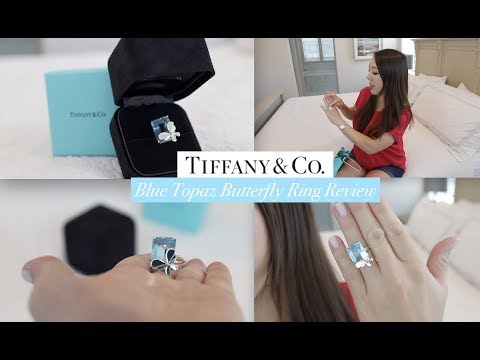 Tiffany & Co Blue Topaz Fashion Engagement Ring | Return to Tiffany Love Bug Collection