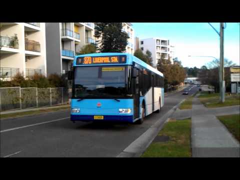 Busabout bus with TNSW Livery on route 870 Liverpool direction