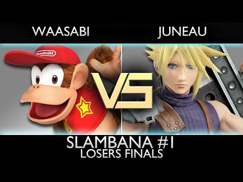 [Slambana #1] Losers Finals: Waasabi (DK, Diddy Kong) vs. Juneau (Cloud)