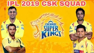 IPL 2019 : Chennai Superkings team 2019 full squad | CSK squad 2019 IPL