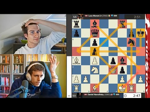 ON the BRINK of DEFEAT! GM Daniel Naroditsky vs GM Luca Moroni