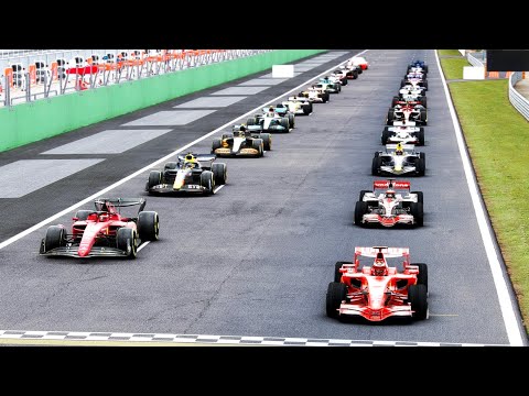 F1 2022 Cars vs F1 2008 - Monza GP