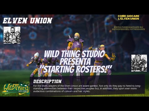 12.  STARTING ROSTERS! Guida di Blood Bowl  alla "Elven Union"